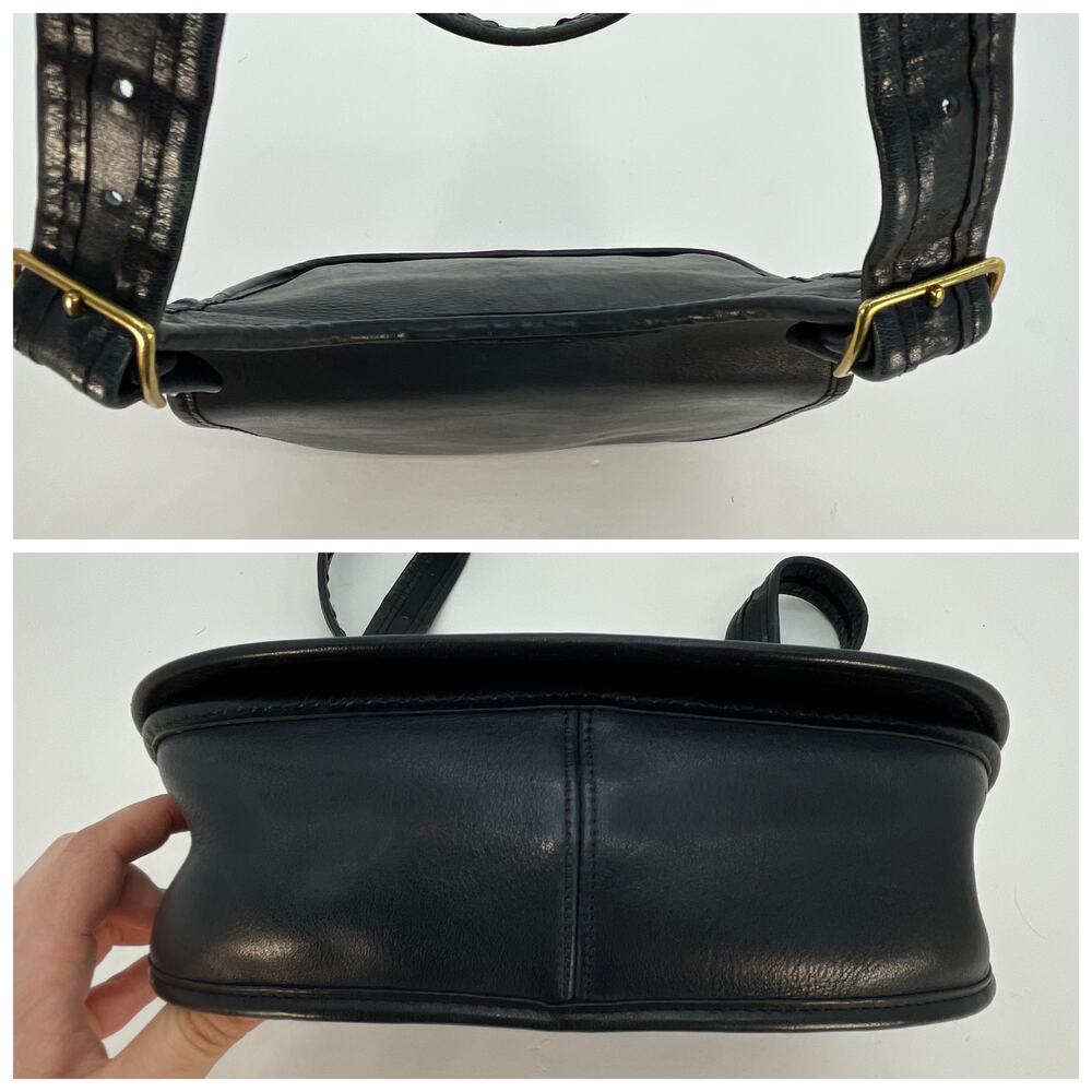 Vintage Coach NYC Saddle Bag Small 9205 Navy - Picture 6 of 10